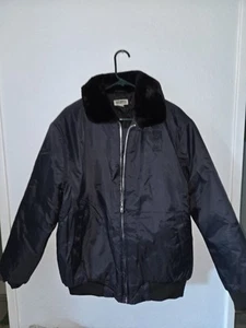 NWT Vulcan Navy Edwards Unisex Security Bomber Jacket - Size Medium #3462 - Picture 1 of 4