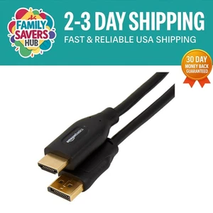 6 ft DisplayPort to HDMI Cable, 4K@30Hz for Stunning Media Experiences - Picture 1 of 6