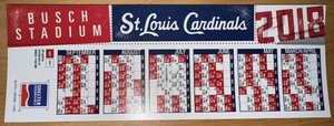 2018 ST LOUIS CARDINALS MLB MAGNET SCHEDULE - SHELTER INSURANCE - Picture 1 of 1