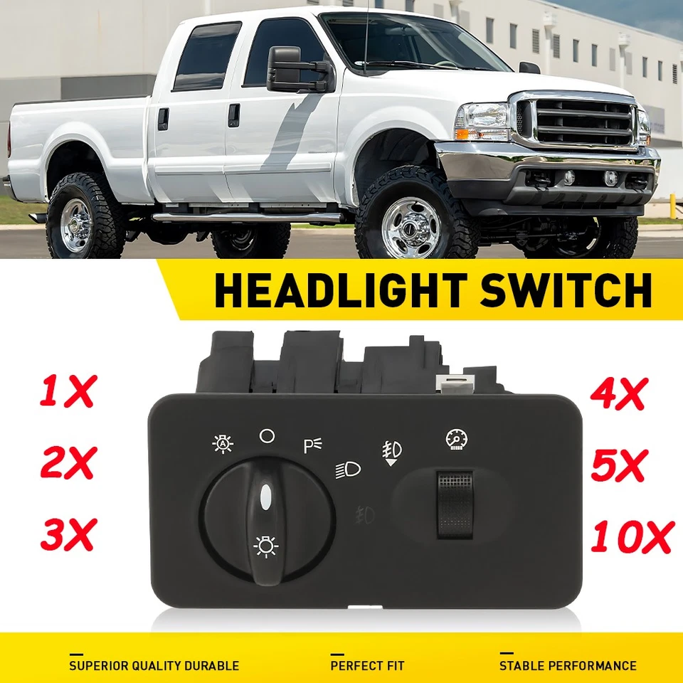 For Ford F-250 F-350 F-450 F-550 Super Duty 2002 - 2004 Headlight Switch 1-10PCS - Image 1 of 1