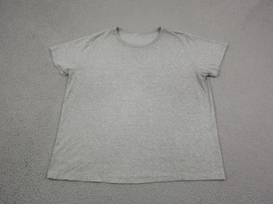 Vintage T-Shirt Herren 2XL XXL grau unbedruckt Kurzarm Basic Rundhals Tee 70er 80er - Bild 1 von 14
