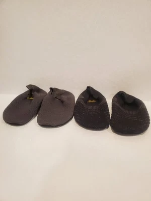 Toddler Slides Shoes- Set Of 2 Black (1) Gray (1)  Size 24/25 U.S. 7.5 -8.5T - Image 1 of 4