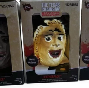 Texas Chainsaw Massacre Pathway Stakes Leatherface Sounds Lights Halloween NEW - Picture 1 of 9