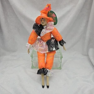 Zuckerhut Harlekin Halloween Narr Classiques Clown Puppe 20 Zoll Vintage - Bild 1 von 8