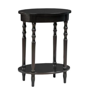 Convenience Concepts End Table 24"Hx21"Wx15"D Classic Accents Brandi Oval Black - Picture 1 of 5