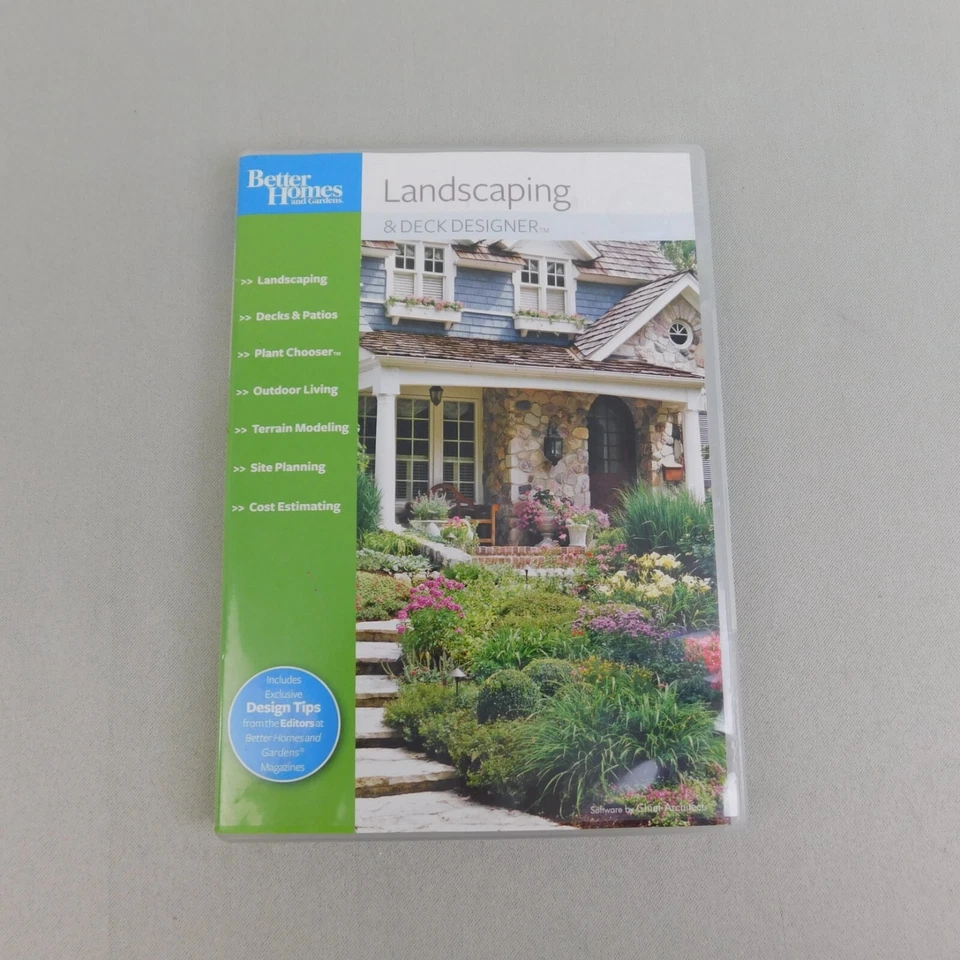 Better Homes and Gardens Landscaping & Deck Designer DVD-ROM PC Software #1457 - Image 1 of 4