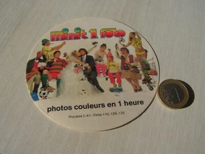 autocollant    publicite  photos couleur en  1 heure    ( aut 2   ) - Picture 1 of 2