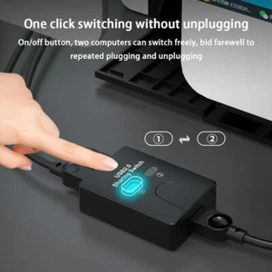 2 in 1 USB2.0 Hub Printer Sharer USB Switcher✨c O8A2 - Afbeelding 1 van 13