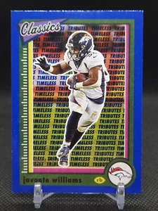 2022 Classics Timeless Tributes Javonte Williams /125 Blue #33 - Denver Broncos - Picture 1 of 2