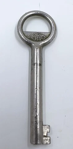 Antique Fancy Ornate Hollow Open Barrel Metal Steel Skeleton Key 2.25” Cover