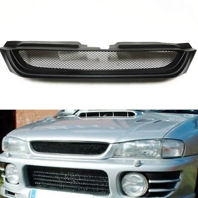 Parrilla de parachoques delantero de coche panal para Subaru Impreza 6th 1997-2001 fibra de vidrio Foto 1 de 4