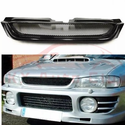 Parrilla de parachoques delantera negra mate malla para Subaru Impreza 6th 1997-2001 b  Foto 1 de 4