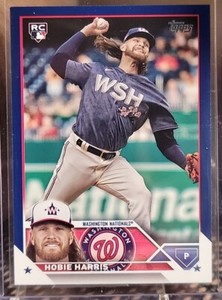 2023 Topps Update #US294 Hobie Harris Royal Blue Rookie RC Washington Nationals 