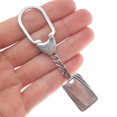 925 Sterling Silver Vintage Italy Key Fob Chain - Image 1 of 4