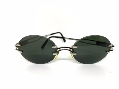 Gafas de sol Moschino vintage sin montura MM3009-S pequeñas negras Foto 1 de 4