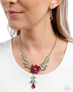 Paparazzi BOUQUET BACKDROP pink necklace - Picture 1 of 3