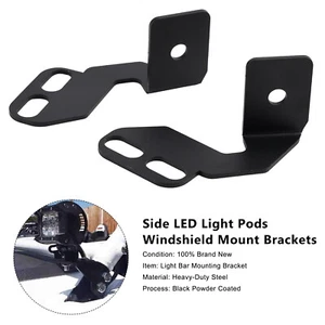 Side LED Light Pods Windshield Mount Brackets For Kawasaki Teryx Teryx4. - Picture 1 of 12