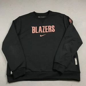 Portland Trailblazers Sweatshirt Mens XL Black Engineered Team Issue Nike NBA - Picture 1 of 10