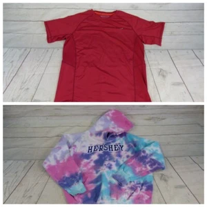 Lot of 2 pcs Boys: Dynamic Sport T-Shirt Sz 12Y & Colortone Hoodie Sz M (10-12) - Picture 1 of 12