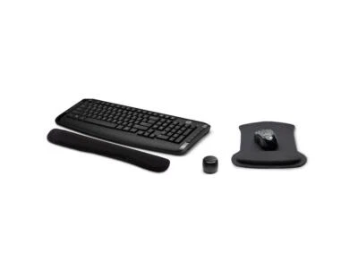New HP Wireless Keyboard and Mouse 300, Waverest Gel Pads, & Bluetooth Speaker - Image 1 of 4