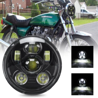 Светодиодная фара 5,75 дюйма 5-3/4 дюйма 105 Вт для мотоциклетного проектора для Honda Shadow Spirit 750 - Изображение 1 из 4