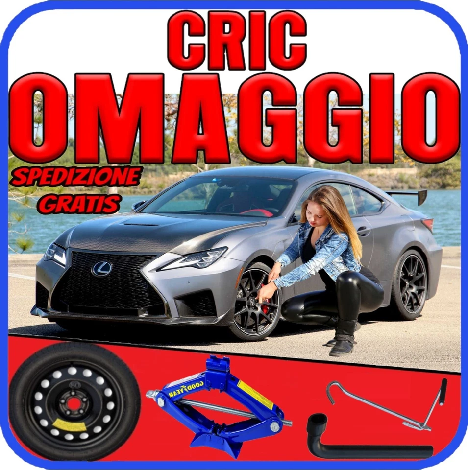 Ersatzrad 5-Loch Größe 18 Für Lexus RC Mit Wagenheber Set + Schlüssel - Bild 1 von 4