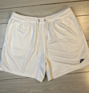 Nike Dri-Fit Basketball Athletic Shorts Men's L White(it Has a Stain On Waist ) - Picture 1 of 11