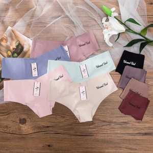 Womens Lingerie Briefs Thong Panties Underwear Comfort Seamless Solid Ice Sil # - Picture 1 of 19
