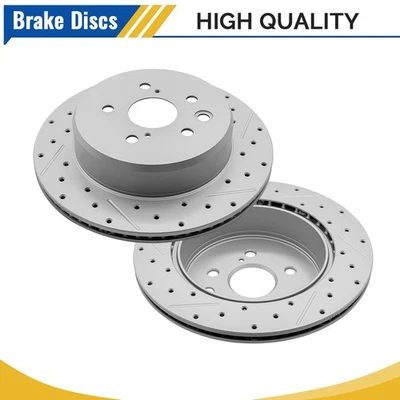 Rotores de freno traseros perforados para Lexus GS300 GS350 GS450H IS300 IS350 RC200T RC350 Foto 1 de 4