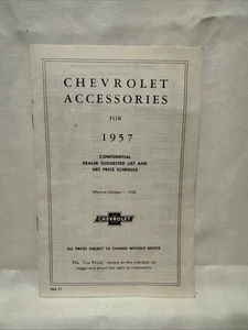 1957 Accessory List & Price Schedule for Chevy, GMC Truck - Bild 1 von 3