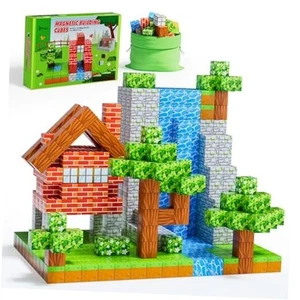 Magnetic Blocks - Build Magnet World Edition, Magnetic Blocks for Kids 48 PCS - Picture 1 of 8