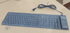 GrandTec FLX-2000 USB Virtually Indestructible Silicone Flexible Keyboard - Picture 1 of 3