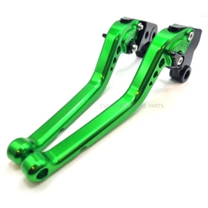 Long Green Brake & Clutch Lever Set Kawasaki Ninja 1000 Z1000SX 2017-2019 - Picture 1 of 3