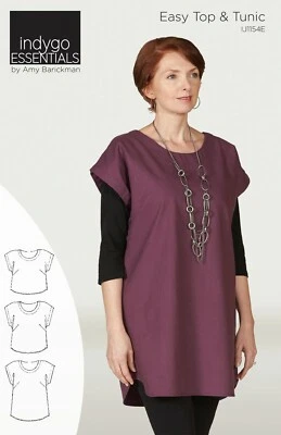 EASY TOP & TUNIC by Indygo Essentials Women Sewing Pattern Size XS - 3XL - Image 1 of 2