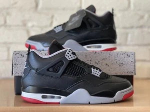 Nike Air Jordan 4 Retro Reimagined Bred Retro Black Red FV5029-006 Men’s Size 12 - Picture 1 of 12