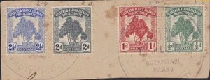 GILBERT & ELLICE 1911 PANDANUS SET Tied to Cover Piece 2 BUTARITARI ISLANDS cds  - Picture 1 of 1