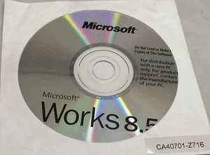 Sealed Microsoft Works 8.5 And Office 2007 Trial Software Disc P/N: X12-87730 - Picture 1 of 2