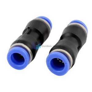6Pcs Dual Ways Straight Pipe Connect Union Pneumatic Quick Fitting 8mm to 8mm✦Kd - Picture 1 of 4