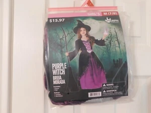Morph Costumes Girl's Purple Witch ---- Size M 7/8 - Picture 1 of 2