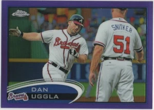 2012 Topps Chrome Baseball DAN UGGLA Purple Refractor #46 Braves - Bild 1 von 2