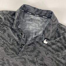 Nike Golf Polo Shirt Adult Small TALL Black Geometric Dri-Fit Short Sleeve Men’s
