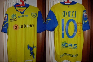 maglia chievo verona givova maxi nr 10 jetcoin dedica autografata - Picture 1 of 1