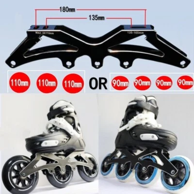 Innovative Inline Skates Frame Base Switch Between 3 Wheel and 4 Wheel Modes - Image 1 of 4