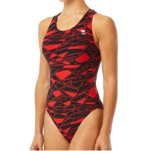 TYR GIRL’S MANTOVA MAXFIT SWIMSUIT, RED, Sz. 24 - Picture 1 of 11