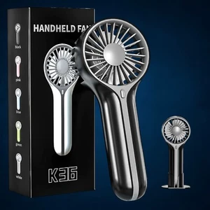 Mini Personal Fan Handheld Small Portable Handheld Fan Battery Operated (Black) - Picture 1 of 1