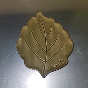 Gourmet 7.5” Basics Rustic Leaves Ceramic Plate Unboxed - Picture 1 of 3