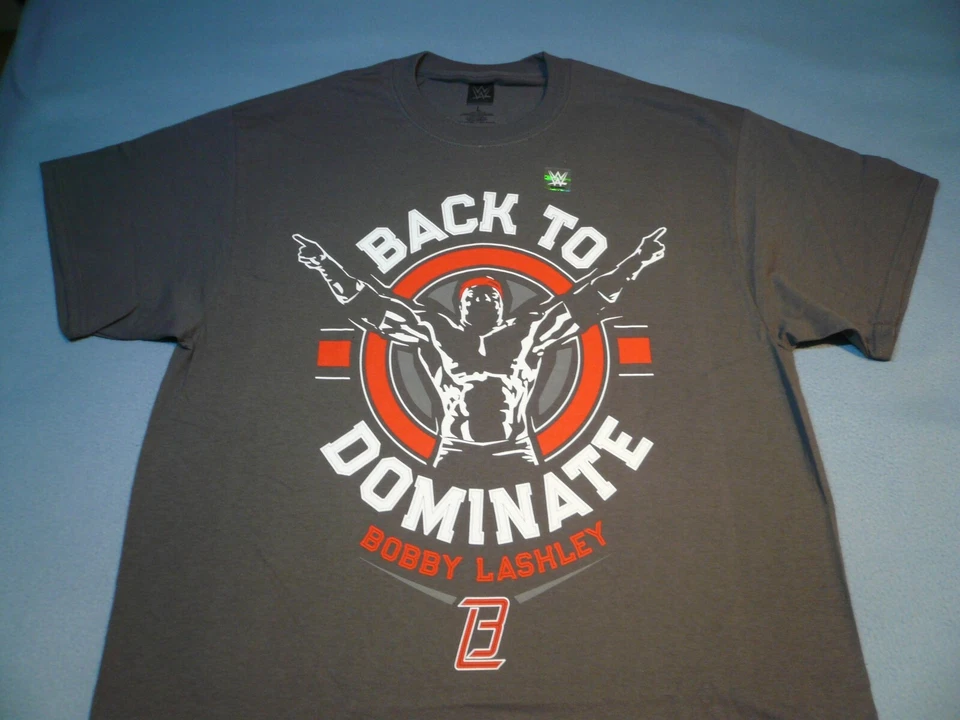 WWE Bobby Lashley "Back to Dominate" 全新衬衫 全新无标签 M L XL — 第 1/1 张图片