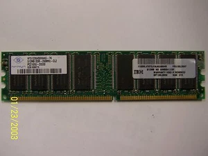 Nanya IBM 512MB DDR 266mhz PC2100 NON ECC Unbuffered RAM Desktop Memory 33L3307 - Picture 1 of 1