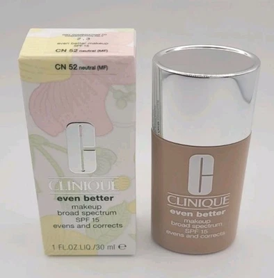 CLINIQUE Even Better Makeup SPF 15- CN 52 NEUTRAL 1.0 OZ/ 30ml-NEW & AUTHENTIC  - Image 1 of 4