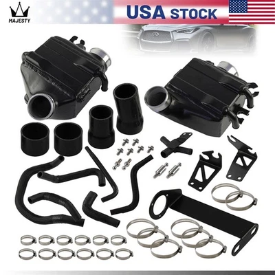 Intercoolers aire-agua de rendimiento para Infiniti Q50/Q60 V6 3.0T 2016+ negros Foto 1 de 4